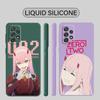 Zero Two Peoples Case For Samsung Galaxy A73 A52 A33 A52s A23 A72 A22 A13 A13 A12 A32 A53 A42 Soft Square Liquid Cover