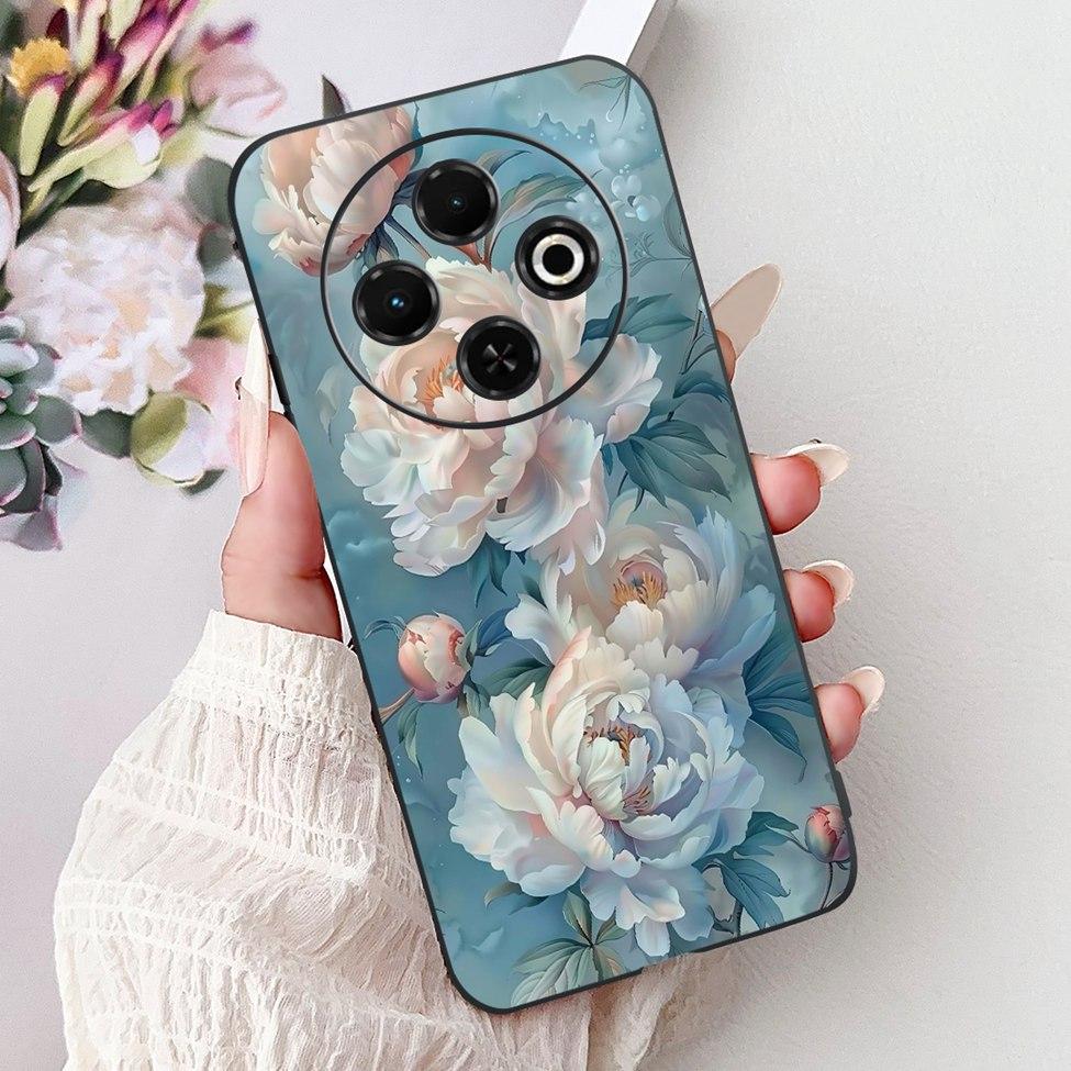 For Tecno Spark 30C 4G kl5 kl5n 5G KL8H Back Cover For Tecno Spark 30C Case Fashion Luxury Silicone Cute Cat Shockproof Painted