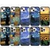 Para iPhone 16 15 Xiaomi Redmi Note 13 12 11 Pro Max X 9 14 Plus XR Samsung Galaxy A15 S24 S23 Huawei OPPO Starry Night Sunflower Van Gogh Capa de telefone