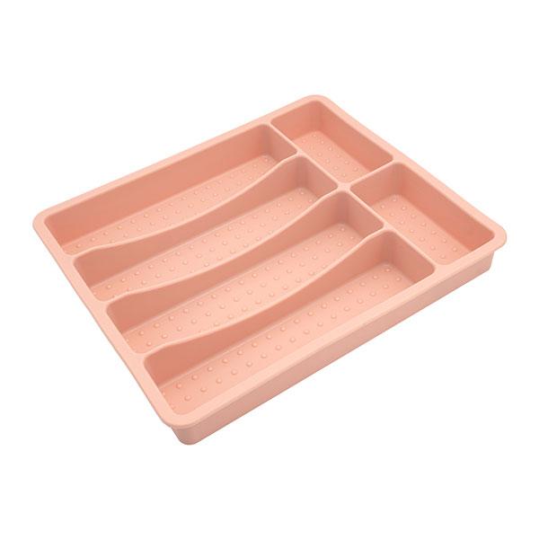 Large Silicone Silverware Drawer Organizer Non-Slip Utensil Holder for Kitchen Drawers Durable Cutlery Tray Easy To Clean