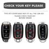 Leather Smart Key Fob Cover For Hyundai Sonata Tucson Santa Fe Elantra Palisade Kona Staria Ioniq 5 6 Grandeur 3 4 5 Button Case