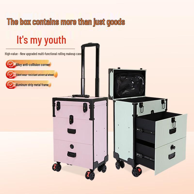 Professional Rolling Makeup & Beauty Tool Case