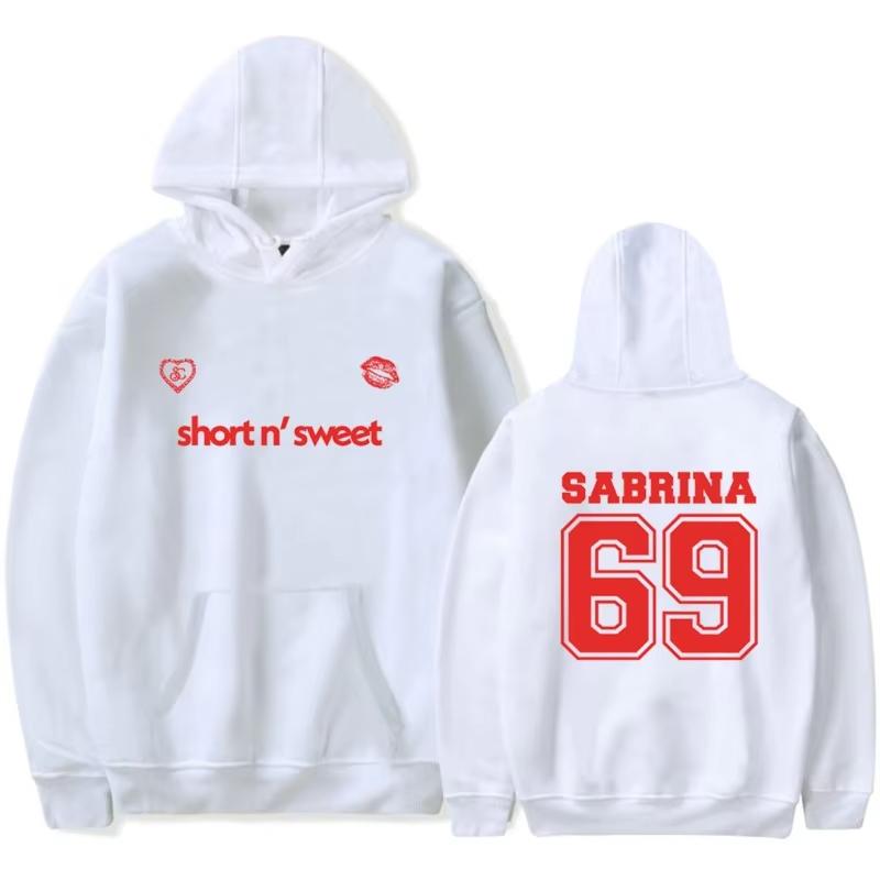 Sabrina Carpenter Sweet Soccer Bluza z Kapturem Merch Moda dla Mężczyzn/Kobiet Unisex Bluza z Długim Rękawem z Kapturem Streetwear