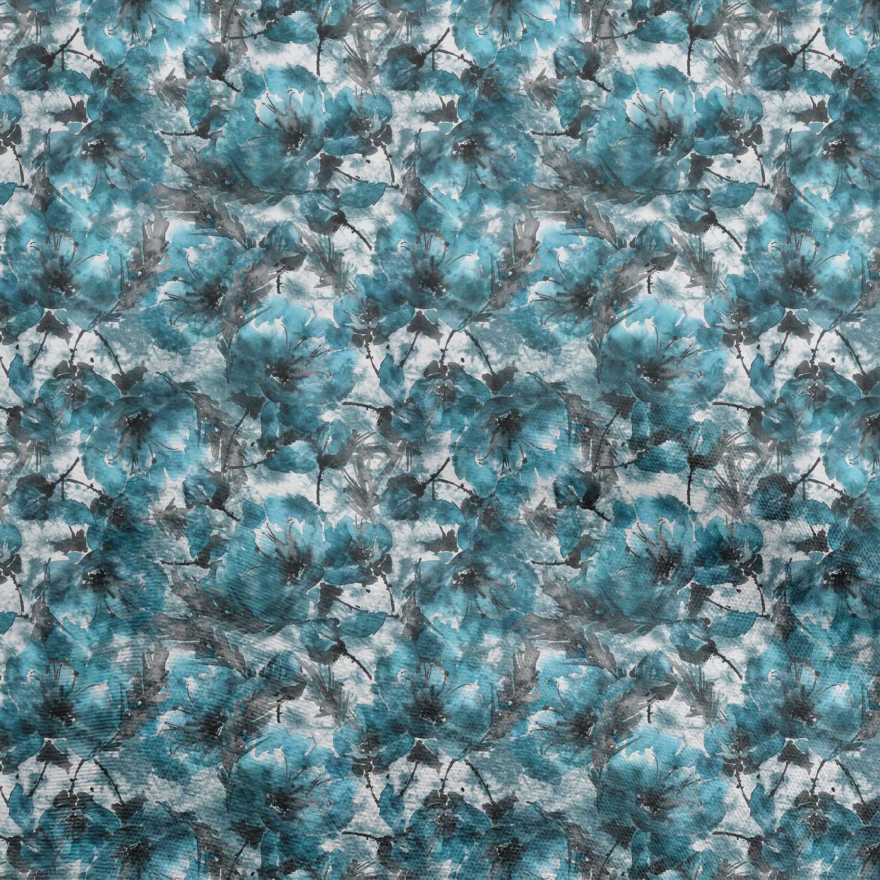 

oneOone Бавовняний поплін, блакитна тканина, абстрактна квіткова тканина своїми руками, стьобана тканина, тканина з принтом, 42 дюйми 42 Inch Wide - Viscose Chiffon бірюзовий колір синій