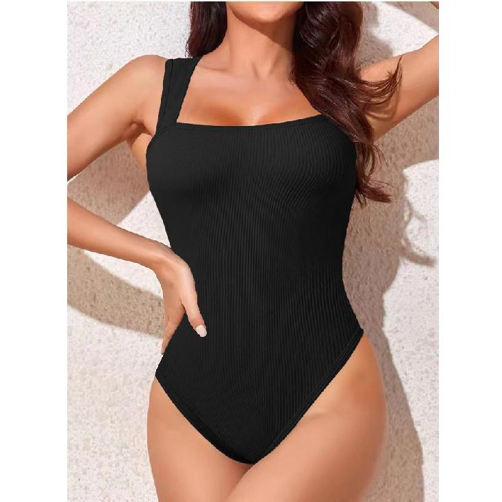 

New Women S Sexy Ribbed Sleeveless Jumpsuit Shapes Height, Elasticity, Shrinking Waist, Lifting Hips, Slimming Jumpsuit For Women S чорний
