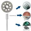 10pcs   Cutting Wheels 22mm Diameter Cut Off Discs with 2pcs 3mm Mandrels Replacement for     Tools