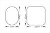 [SGcreation Gel Seat Pad Gel Sheet] Slender Body Replacement Pad