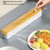 Dvojbřitý řezák na potravinovou fólii magnetický typ nastavitelný řezák na pečicí papír a hliníkovou fólii úložný box