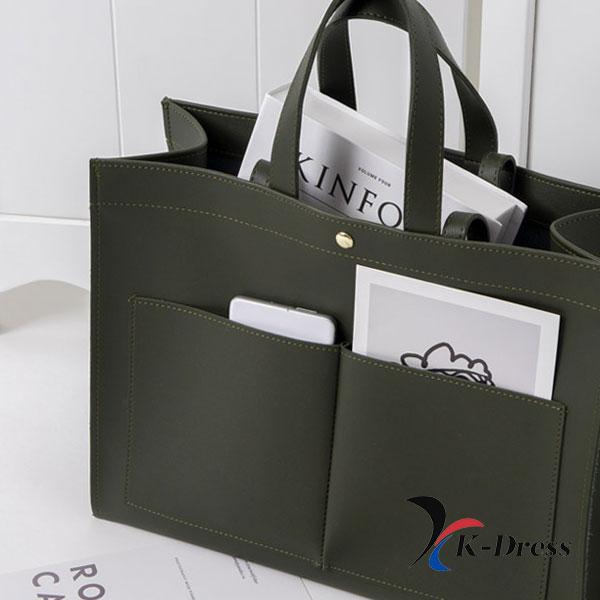 

Щоденна сумка через плече з великою кишенею (6 кольорів) 35x27x14cm хакі