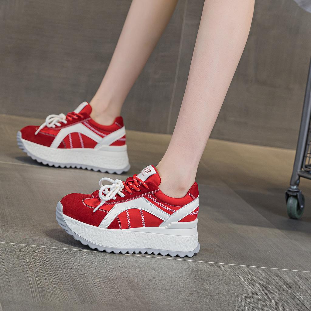 Inner height increase small Forrest Gump shoes women's shoes autumn 2025 new thick-soled casual lightweight sports dad shoes women