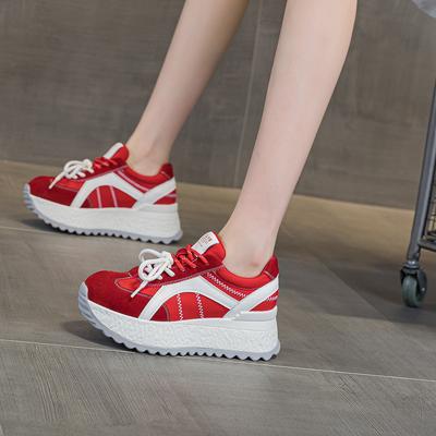 Inner Height Increase Small Forrest Gump Shoes Women's Shoes Autumn 2025 New Thick-soled Casual Lightweight Sports Dad Shoes Women