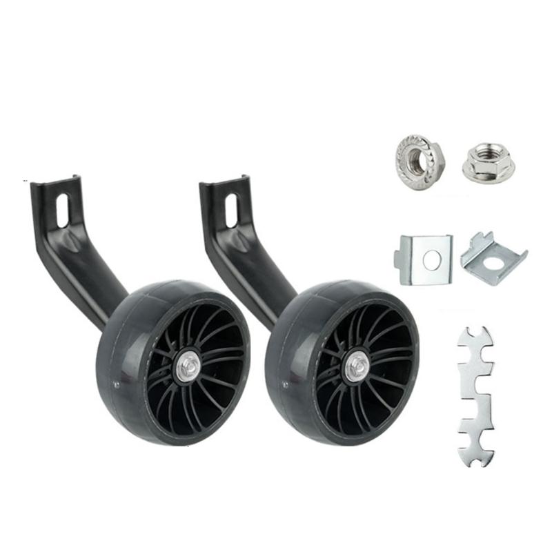 

2Pcs Bicycles Training Wheel Bike Auxiliary Wheel LED Flashing Light Wheel Cycling Practice Stabilizers Easy Install 12 чорний