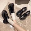 Platform Loafers for Women 2025 New Spring British College Style Lolita Shoes Female Thick Sole Oxford Shoes Heels Vintage Shoes
