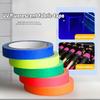 6 Colors Neon Gaffer Cloth Tape Set Fluorescent Rainbow UV Blacklight Tape for UV Parties And Events