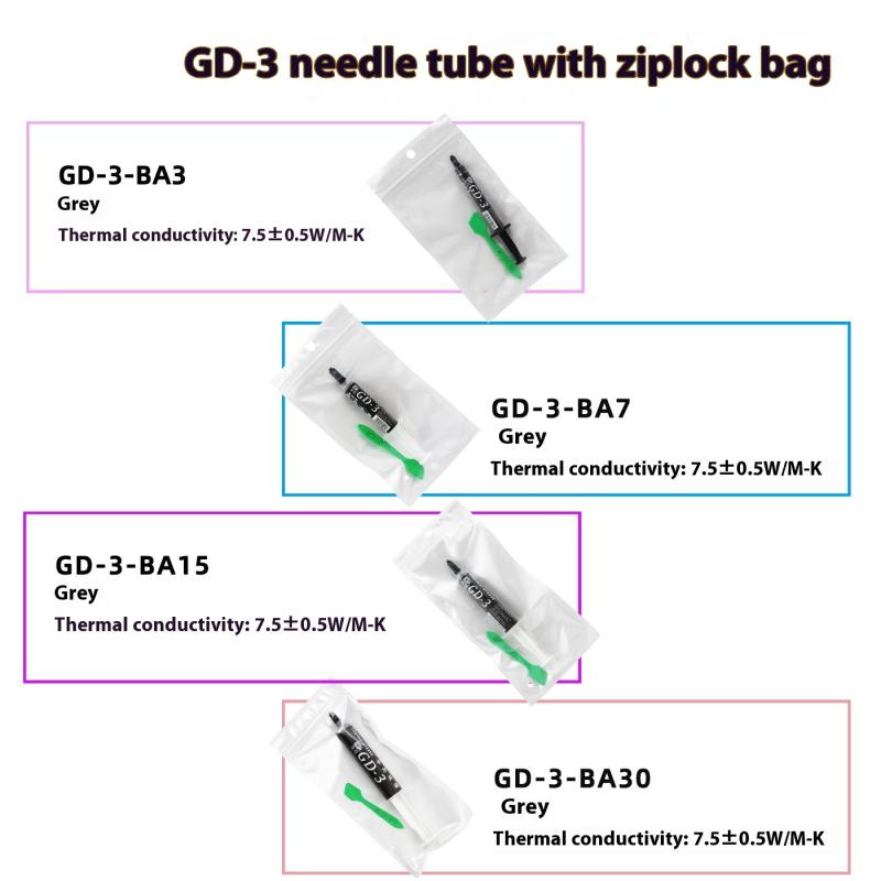 1 Stück 7,5 W/Mk 3/7/15/30G Gd-3 Wärmeleitpaste Leistung Wärmeleitpaste für Game PC PS5 CPU GPU Kühlung Sy7