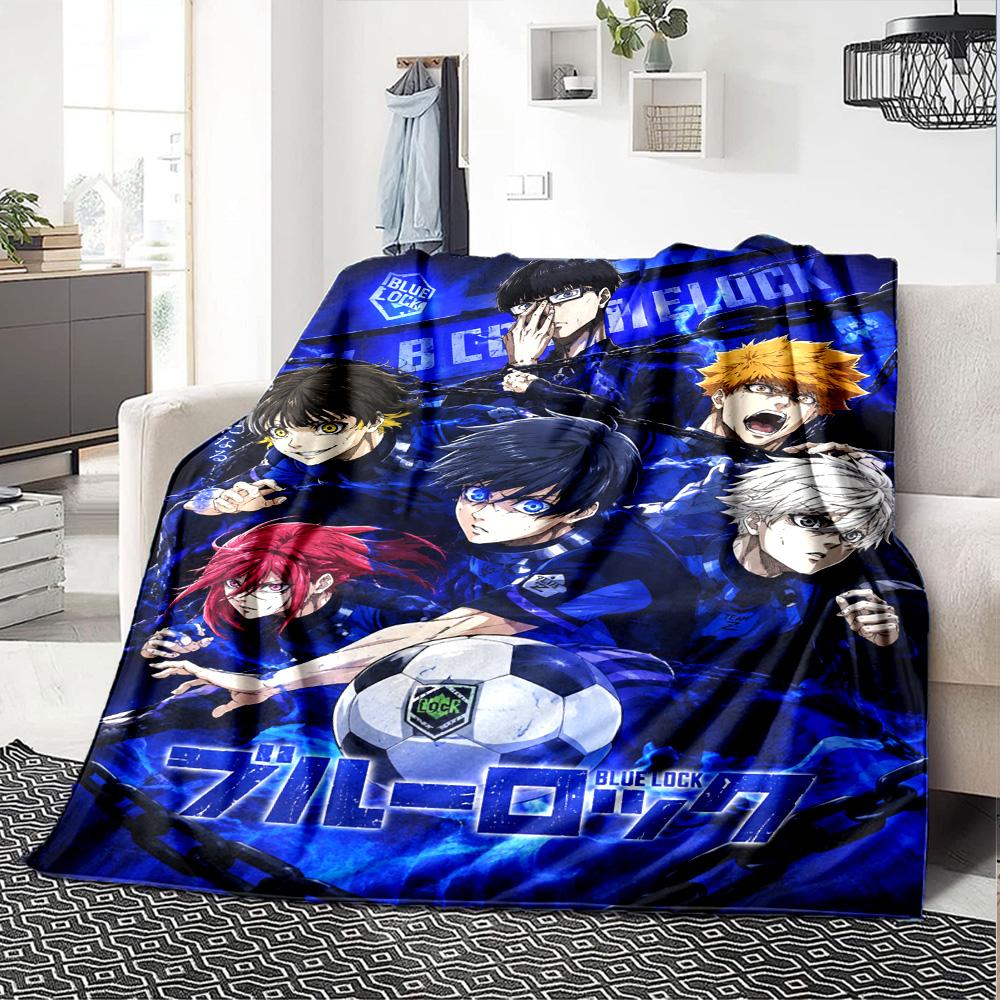 Bluelock Print Flannel Blanket High Quality Warm Comfortable Cover for All Seasons Perfect for Gifts Home Decor