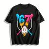 Baseball Ice Cream No.67 Graphic Print Casual Short Sleeve Top Pure Cotton T-shirt