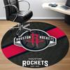 1pc Rockets Houston Office Round Area Rug, Indoor Mat Suitable For Office, Bedroom Living Room Home Decor, Room Deco,  Offic A0926209