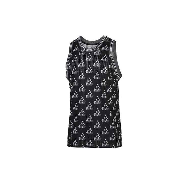 Nike Giannis Monogram Vest Asia Sizing  Black White  Men s CK6223-010 L