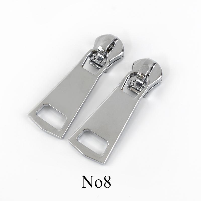 Meetee 5/10Pcs 3# 5# 8# Metal Zipper Puller Sewing Zippers Slider for Clothes Bag Pocket Zips Repair DIY Hardware Accessories