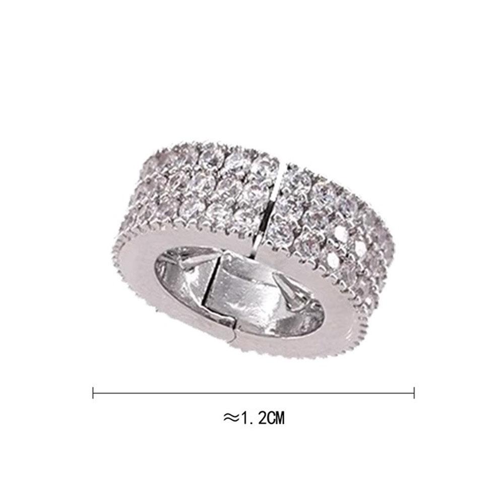 6pcs Hair Jewelry Metal Round Rhinestone Mini Hair Clip for Women Hair Accessories