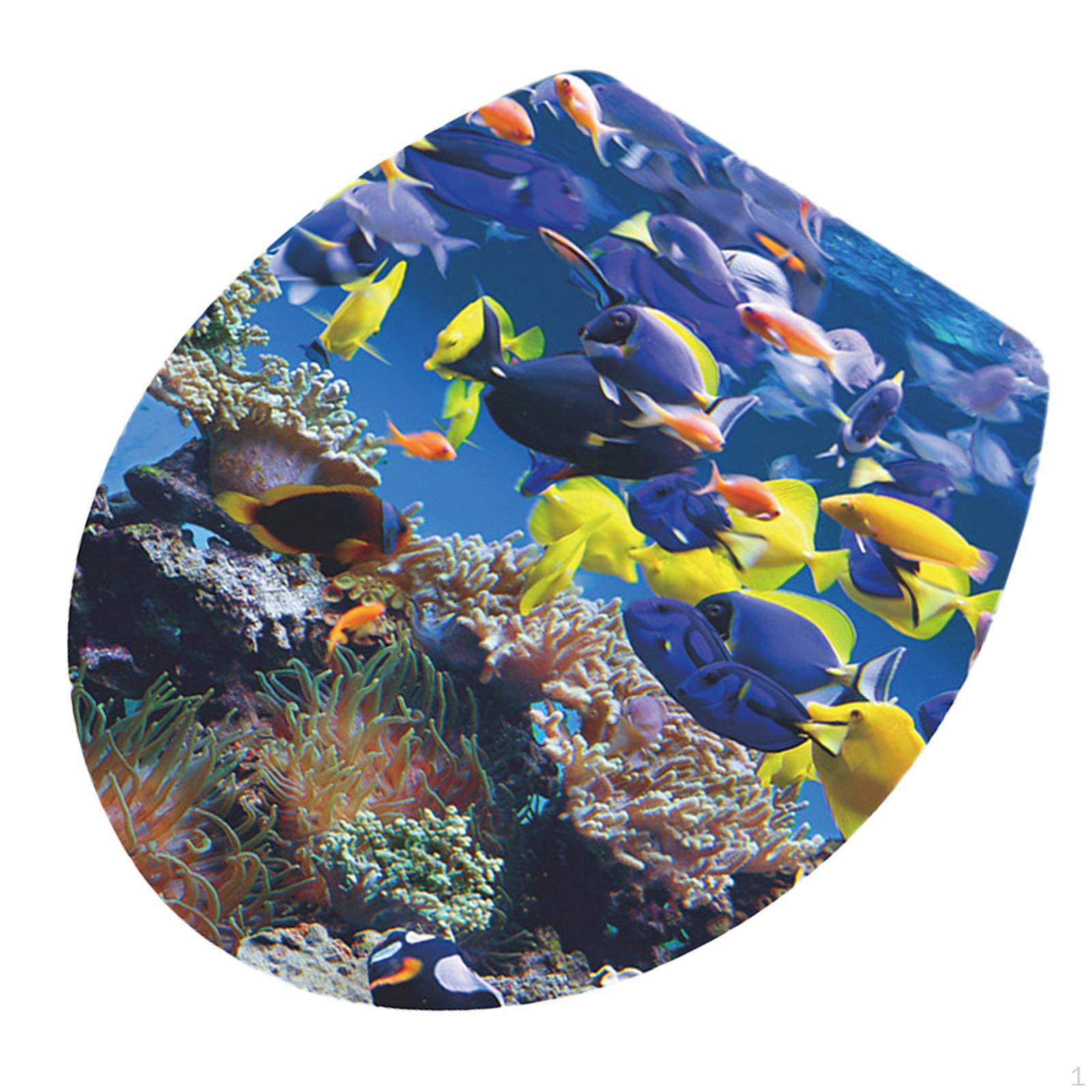 

3D наклейки на крышку унитаза для домашнего декора Style A