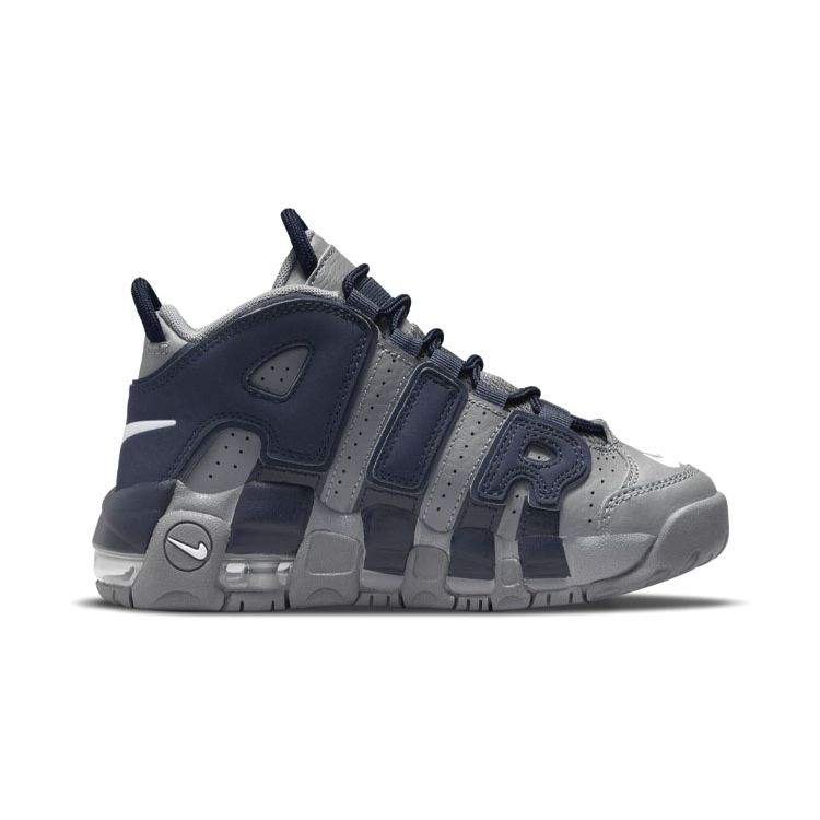 Nike Air More Uptempo Ps Cool Grey Midnight Navy White Kids Dm3318-009