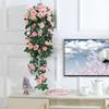 Artificial Rose Vine Wall Hanging for Living Room Decoration