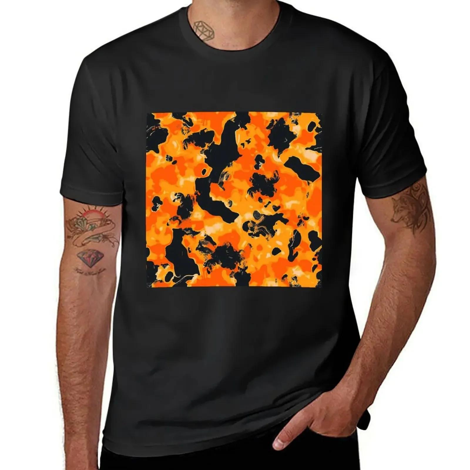 Design Abstract Camouflage Fluid Shapes in Neon Colors Ts... XXXL