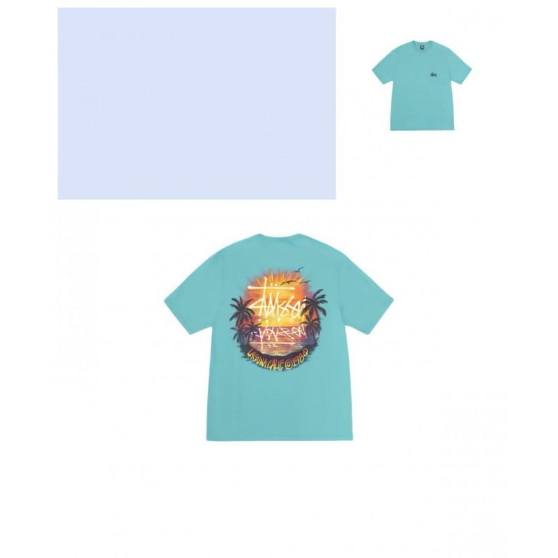 Mens Loose Fit Cotton Blend Short Sleeve T-Shirt With Cartoon Print Breathable Casual Tee Teens Adults