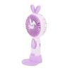 Pportable Handheld Fan Mini Cartoon Animal Fan Rechargeable Night Light 400mAh Cute Small Fan with Built in Battery