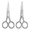 Stainless Steel Men's Beard and Eyebrow Grooming Scissors Set