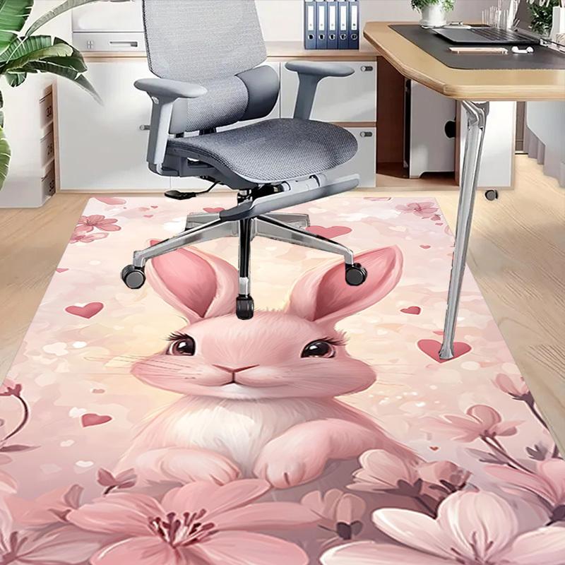 1pc rabbit flowers Carpet Office Rug Outdoor Mat Home Decor Area Carpet Festival Gift