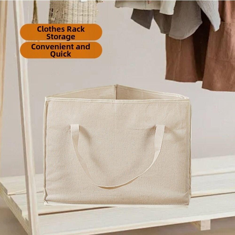 Aufbewahrungstasche für Dreieckskleiderbügel mit großer Kapazität, faltbarer, platzsparender Kleideraufbewahrungskorb mit Griff, atmungsaktiv