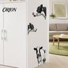 Waterproof PVC Wall Decor for Bathroom Realistic Milk Cow Stickers, Decal,3D Animal Door Decorative Murals Nursery Peel And Stick Art Home Bedroom