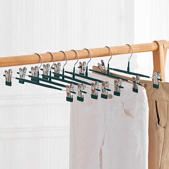 2 stk Tørre klær Solid konstruksjon Praktisk Sterk bæreevne Hjem Hotell Vaskeri Klesklype Tørkehengere Bukseklemmer