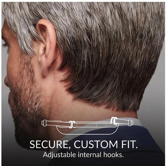 Men’s Grey Short Fluffy Side-Part Synthetic Wig, Adjustable Breathable Cap, Natural Look for Daily & Casual Occasions