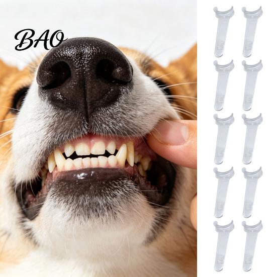 Pet Tooth Brushing Aid Helper, Clear Teeth Cleaning Aid, Reusable Oral Care Safe Mouth Spreader Holds The Lip Aside for Dogs And Cats, Easier