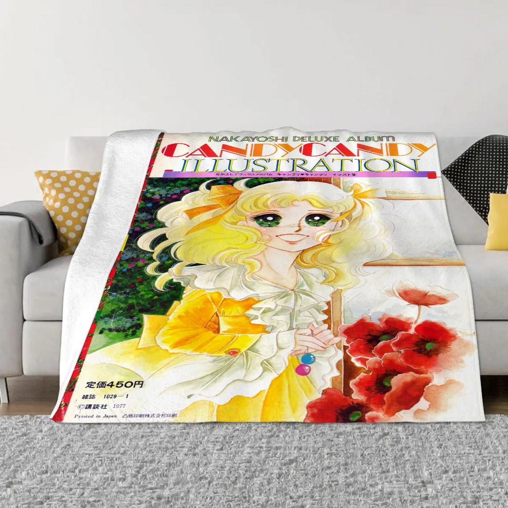 Candy Candy Throw Blanket Sofa Winter Home Interior Fluffy Soft Blankets King Size Knitted Plaid Microfiber Bedding Beach Towel
