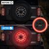 Red Front Side Glow Plug & Play Spare Tire Light for 2021+ Bronco