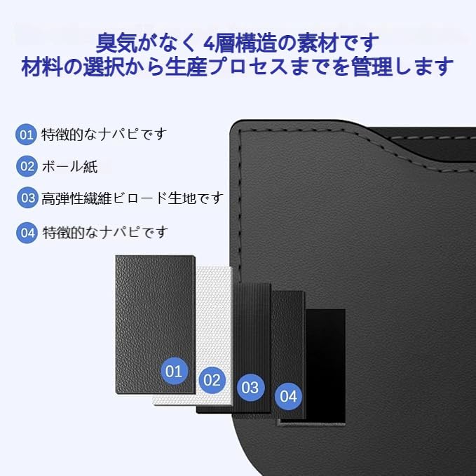 Car Seat Side Pocket Organizer Sunglasses Case PU Leather Multifunctional Small Vehicle Console Side Storage Pouch for Cell Phone Sunglasses