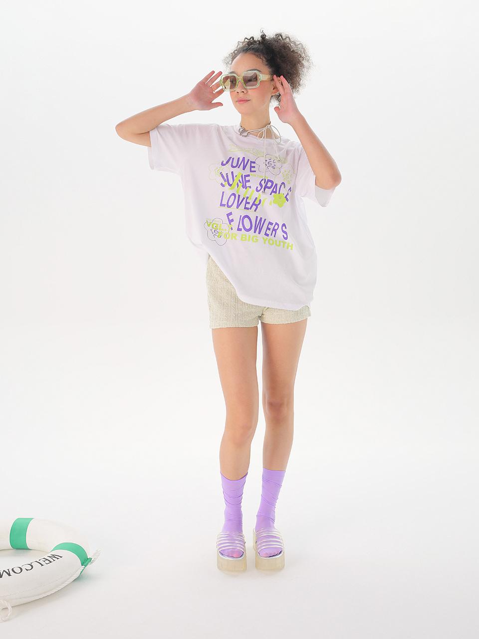 Jun Jun Space Lover Boxy T-Shirts_White F