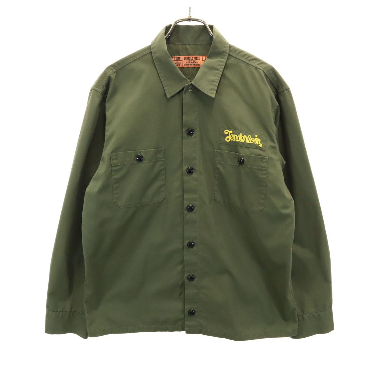 

TENDERLOIN made in Japan Long sleeve Work shirt S khaki Men s Used