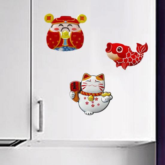 Refrigerator Display Mold Fridge Cats Non-fading Adorable Workmanship 3D Shape Magnets for Office