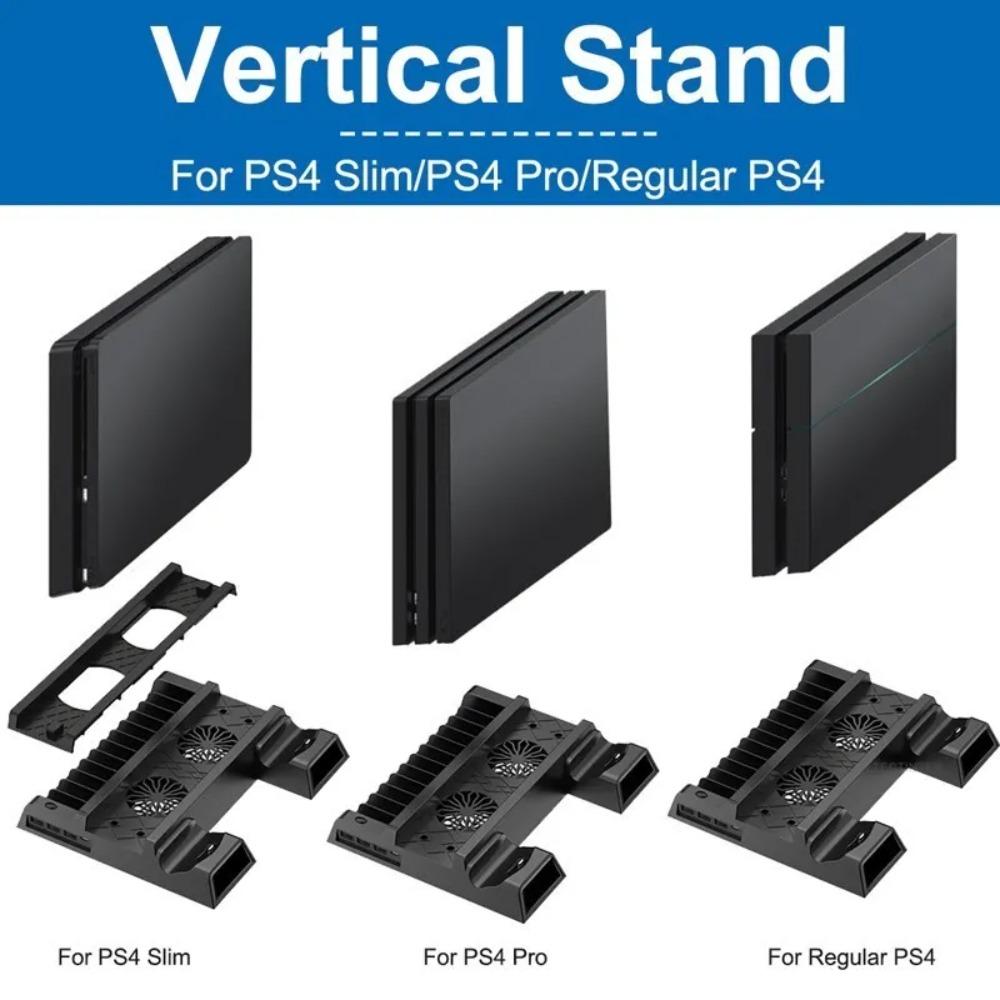 Support pour console de jeu Sony PS4 Playstation Play Station PS 4 Pro Slim Ventilateur Support Contrôleur Accessoires de Contrôle Station d'accueil de Base