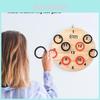 Wooden Wall Ring Toss Game For Children Creative Family Indoor Entertainment