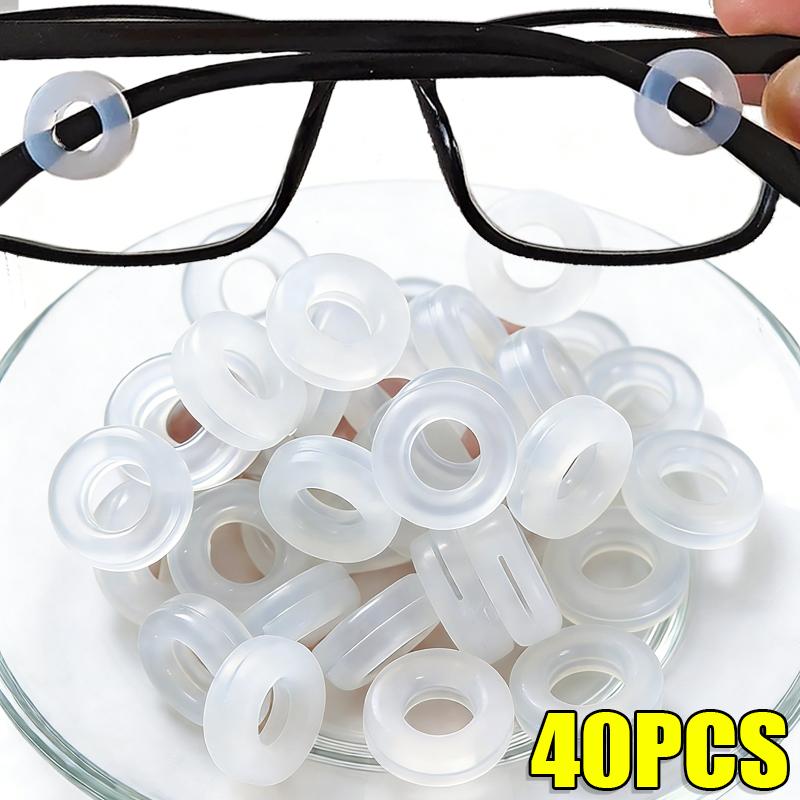 Silicone Anti Slip Ear Hooks for Eyeglasses Round Design Nose Pad Cushions Comfort Upgrade