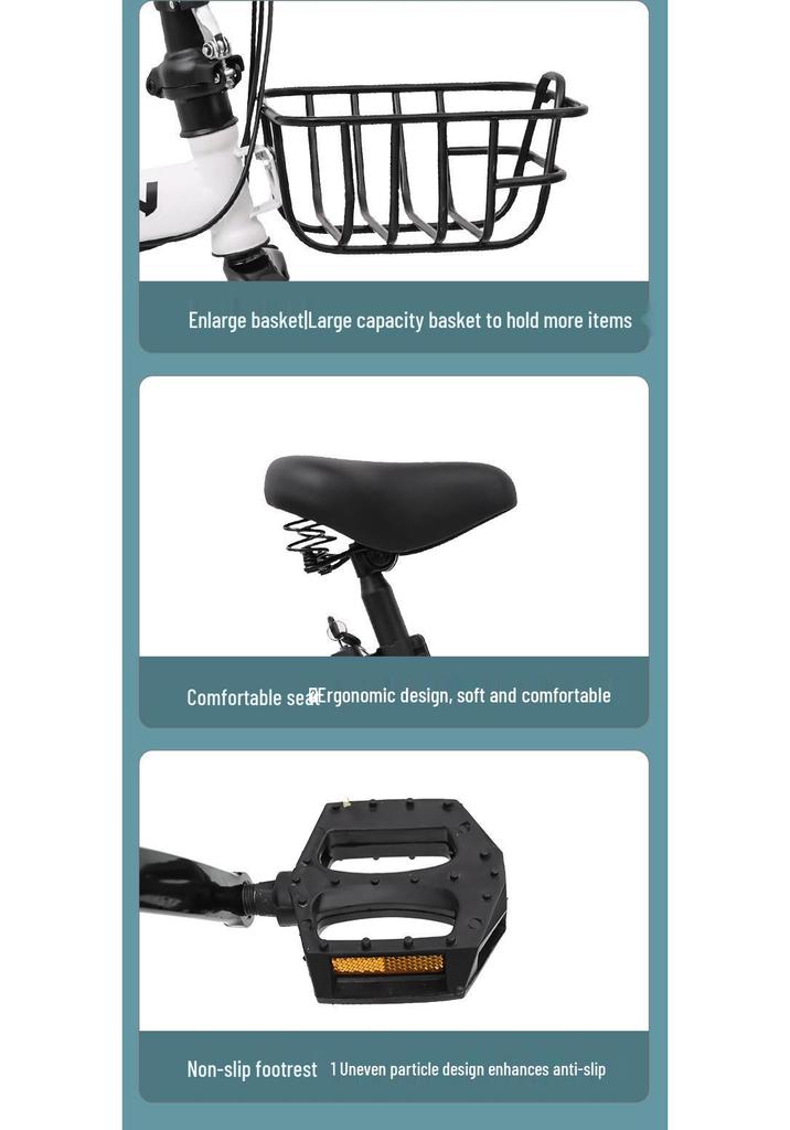 Flying Pigeon 20" Foldable Adult Variable-Speed Commuter Bicycle