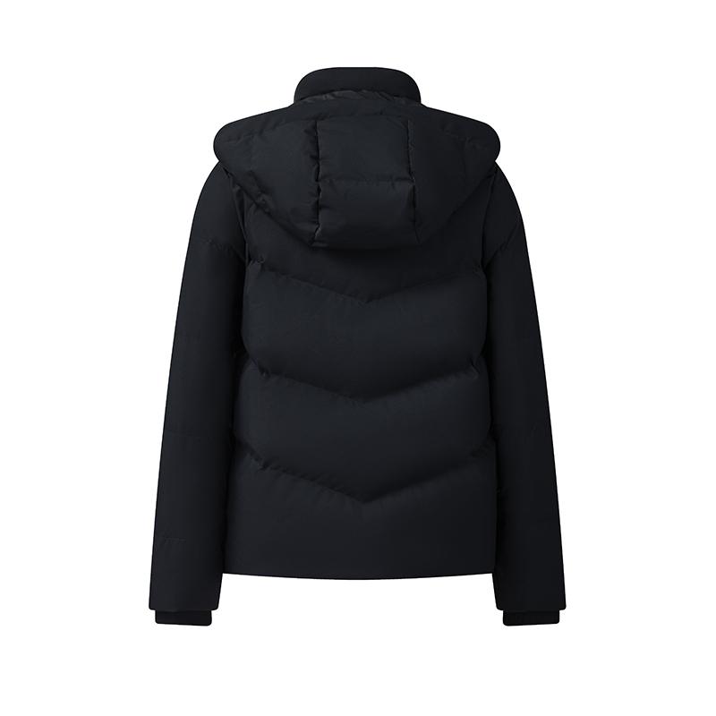 Fila Heritage Casual Elegant Fashion Versatile Duck Down Warm Padded Hooded Down Jacket Women Outerwear Legendary-Blue F11W548902FNV