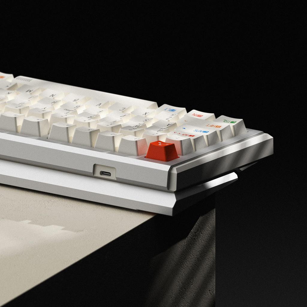 DrunkDeer A75 Ultra Rapid Trigger eSports Gaming Keyboard with Magnetic Switches Adjustable Actuation RT Plus RT Match 8K White Qian Switch Keyboard,